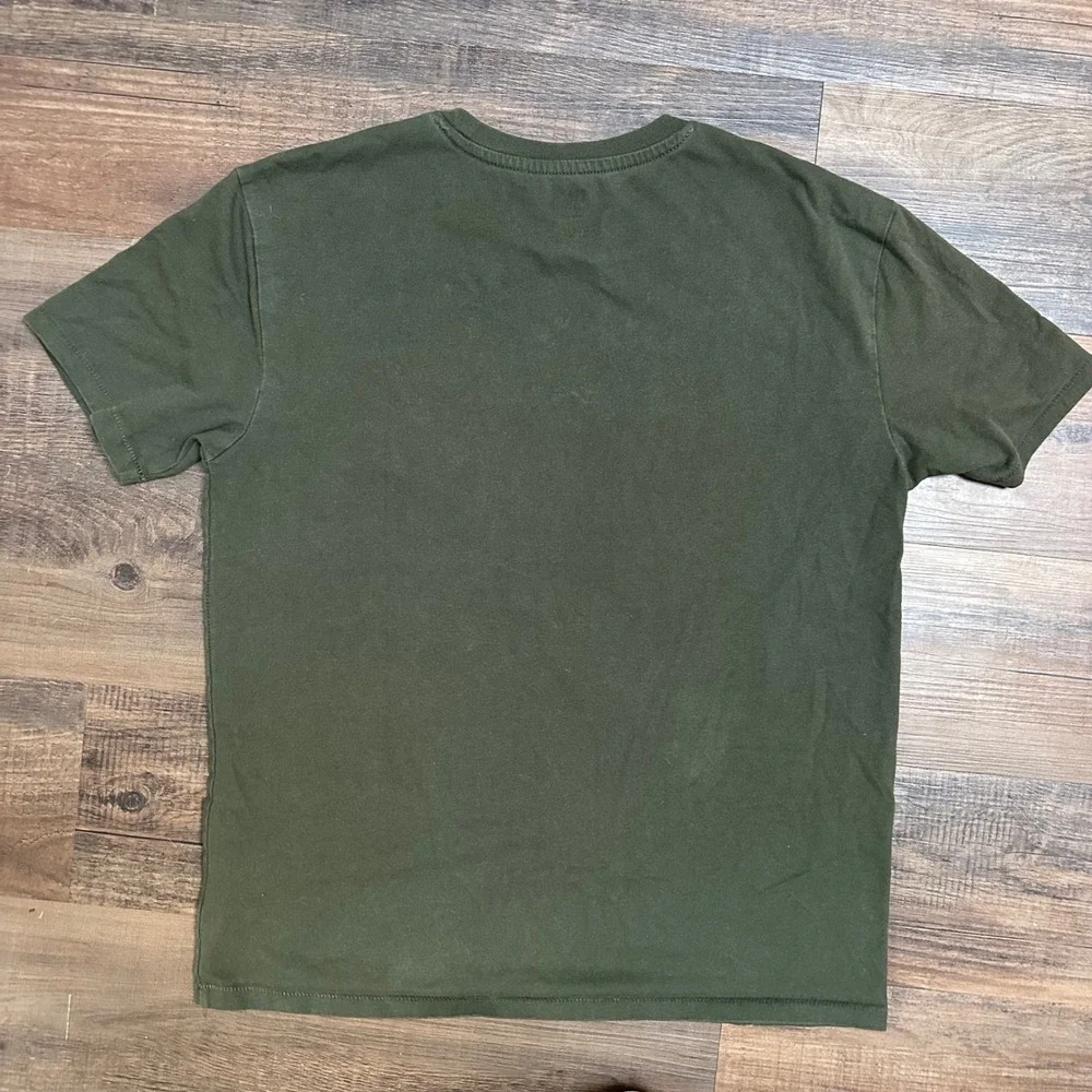 Gap Teen Pink Floyd The Division Bell Graphic T-Shirt Olive Green‎ Size 14-16